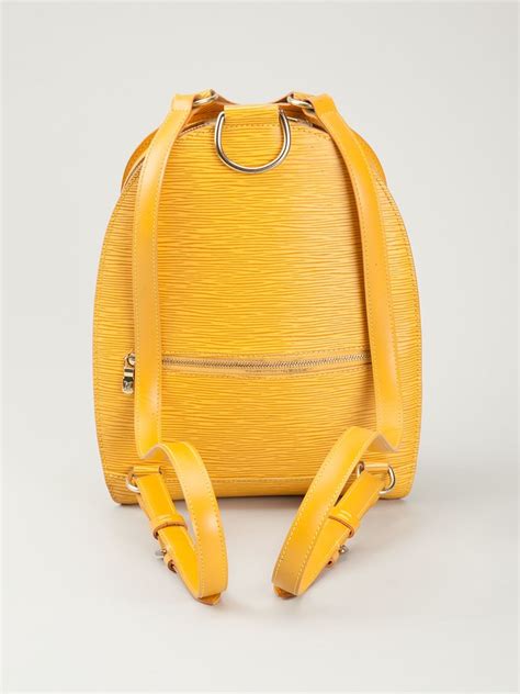 louis vuitton yellow backpack|louis vuitton backpack for school.